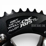 OTA crankset 7075-T6 aluminum alloy chainring detail