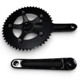 OTA 48T square taper crankset side view showing 48T chainring