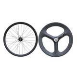 XFIXXI VITE Hybrid 3-Sport Combo Wheelset | Alloy Front + 3K Carbon 3-Spoke Rear