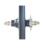 30mm deep-dish alloy front wheel with sealed-bearing hub