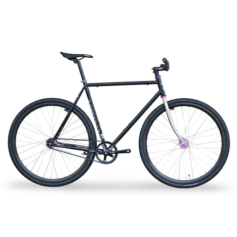 XFIXXI TrackloX Urban Bike - Fixed Gear Edition with Gates Carbon Belt Drive, Lightweight Chromoly Frame, 35c Gravel Tires, and V-Brake System

