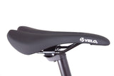 VELO comfort saddle installed on the XFIXXI TrackloX urban fixed gear bicycle for comfortable commuting and long rides.