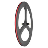3K Carbon Fibre Tri Spokes Track Wheel - by xFixxi