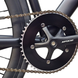 XFIXXI 130 BCD chainring installed on fixed gear crankset