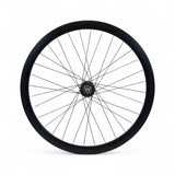 XFIXXI 700C fixie and single speed rear wheel with double fixed hub and 40mm deep dish rim in black