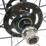 XFIXXI single speed front wheel axle and sealed bearing detail