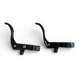 Front view of XFIXXI aluminum alloy single speed bike brake levers