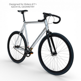 XFIXXI Premiere V3 62cm XL Vibranium fixed gear bike designed for riders 6'1"+
