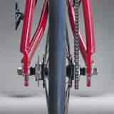 Front view of tire and fork on XFIXXI Première V3 Carbon Limited Edition bike