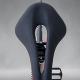 Top view of performance saddle on XFIXXI Première V3 Carbon Limited Edition bike