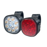 Q9 USB rechargeable front and rear bike light set