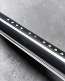 Close-up detail of top tube finish on XFIXXI VELO Pursuit frameset