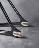 Close-up of rear dropout on XFIXXI VELO Pursuit track frameset