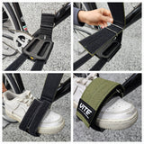 XFIXXI VITE pedal straps installed on platform pedals
