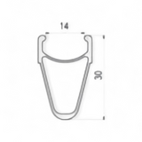 lXFIXXI VITE V2 700C Aluminum Track Wheelset - 30mm Rim Profile