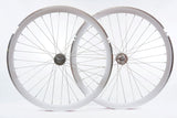 700C Wide Profile High Performance Fixie / Single Speed Bike Wheelset - White