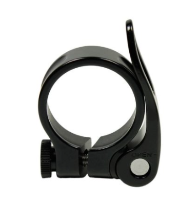 Black Alloy Clamp 31.8 mm with quick release - XFIXXI BIKES ONLINE SHOP
