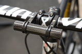 Carbon Fibre Handlebar Extension bar (for accessories installation) - by xfixxi bikes - front view