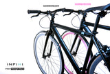 INFINI - IFN07P - Midnight Black Petit (XS) Pink Wheels and grey wheels - By XFIXXI BIKES 