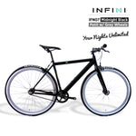INFINI - IFN07P - Midnight Black Petit (XS) Grey Wheels - By XFIXXI BIKES 