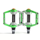 XFIXXI - Anti-Slip Dual Bearing Oversized Platform Pedals - green
