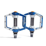 XFIXXI - Anti-Slip Dual Bearing Oversized Platform Pedals - blue