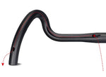 XFIXXI Lightweight Carbon Fibre Gravel Bike Handlebar - brake wire routing