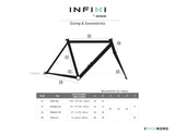 INFINI - IFN07 - Midnight Black - By XFIXXI BIKES - Sizing and Geometries