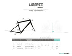 Liberté All-terrain-ready Single Speed Bike - LBT16 - Safari - size and geometry