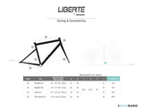 Products Liberté All-terrain-ready Single Speed Bike - LBT13 - GLORIOUS - by xfixxi bikes - size and geometry