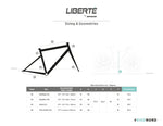 Liberté All-terrain-ready Single Speed Bike - LBT16 - Safari  - size and geometry