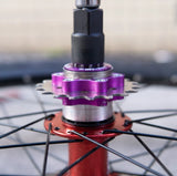 ZTTO Single Speed Sprocket Conversion Kit (Lightning Violet) - by XFIXXI - close up