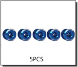 CNC Aluminum Chain-ring Bolts (Set of 5) - by xfixxi bikes - blue