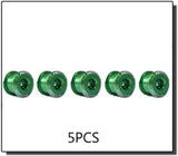 CNC Aluminum Chain-ring Bolts (Set of 5) - by xfixxi bikes - green