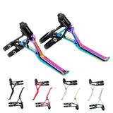 CNC ultra-lightweight brake lever set in oil slick for 22.2 mm flat and riser bars