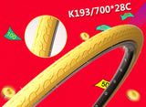 Kenda K193 Colour Fixie Tire 700 28c - New Version - by XFIXXI Bikes Canada - Yellow