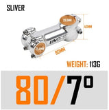 UNO Aluminum Head Stem - Polished Nickel Finish (80 mm) - by xfixxi bikes - measurements