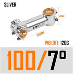 UNO Aluminum Head Stem - Polished Nickel Finish (100 mm) - by xfixxi bikes - measurements