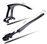 XFIXXI quick-release mud guard set with front and rear fender dimensions